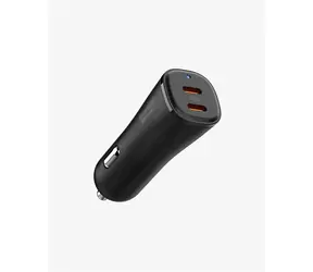 Spigen ArcStation Essential 50W černá / nabíječka do auta / 2x USB-C / PD / QC 