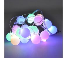Solight 1V273 LED vánoční řetěz barevné koule / 20x LED / 2x AA / 2m
