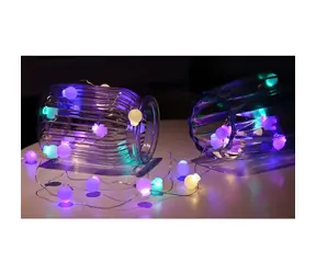 Solight 1V274 LED vánoční řetěz barevné koule / 40x LED / 2x AA / 4m