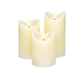 Solight 1V279 sada LED svíček z přírodního vosku / 3ks / AAA