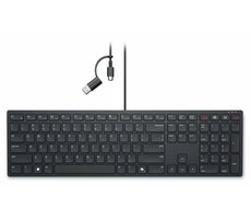DELL KB525C černá / drátová klávesnice / USB-A + USB-C / US Layout 