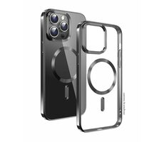 SWISSTEN CLEAR JELLY MagStick METALLIC pouzdro pro Apple iPhone 16 Pro černá