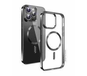 SWISSTEN CLEAR JELLY MagStick METALLIC pouzdro pro Apple iPhone 16 Pro černá