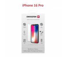 SWISSTEN Ochranné temperované sklo pro Apple iPhone 16 Pro