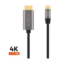 FIXED Video kabel s konektory USB-C/HDMI USB-C 3.1 Gen 2 18Gbps HDMI 2.0 4K60HZ 2m šedý