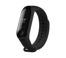 FIXED Silikonový řemínek Silicone Strap pro Xiaomi Mi Band 3/4 černý