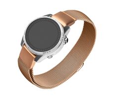 FIXED Síťovaný nerezový řemínek Mesh Strap pro Garmin QuickFit 20mm růžově zlatý