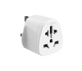 FIXED Adaptér UK Adapter pro zapojení UK US AUS nabíječek do UK zásuvek bílý