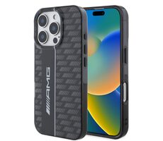 AMG Carbon Pattern Zadní Kryt pro Apple iPhone 16 Pro Max černá