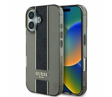 Guess IML Middle 4G Stripe Zadní Kryt pro Apple iPhone 16 černá