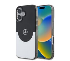 Mercedes PC/TPU Double Layer MagSafe Zadní Kryt pro Apple iPhone 16 černá/Silver
