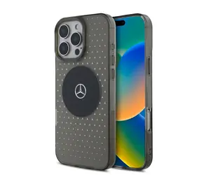 Mercedes PC/TPU Star Pattern MagSafe Zadní Kryt pro Apple iPhone 16 Pro černá