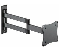 Neomounts FPMA-W830BLACK černá / Držák displeje na stěnu / 10-27" / sklopný / 3 čepy / VESA 100x100 / nosn. 12kg