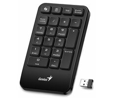 Genius NumPad 1000 černá / Bezdrátová numerická klávesnice / membránová / USB 2.4 GHz / Copilot