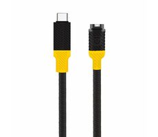 Tactical Recce 3:20 kabel pro Garmin USB-C černá/žlutá