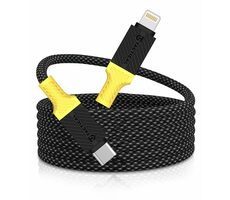 Tactical MagRope USB-C/Lightning 1m černá/žlutá