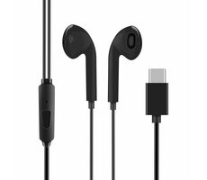 OBAL:ME Drátová Sluchátka USB-C černá / s mikrofonem / 1.2 m
