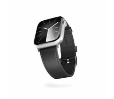 Epico Leather Watch Strap kožený řemínek pro Apple Watch 42/44/45/46/49mm černá