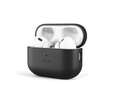 Epico Leather case Ochranné kožené pouzdro pro Apple Airpods Pro 2 černá