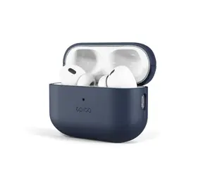 Epico Leather case Ochranné kožené pouzdro pro Apple Airpods Pro 2 modrá