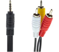 SENCOR SAV 150-015 propojovací kabel 3.5mm jack- 3xRCA M 1.5 m