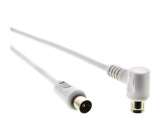SENCOR SAV 169-100W anténní koaxiální kabel M-F 90° 10m