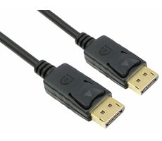 PremiumCord DisplayPort 2.0 propojovací kabel M-M zlacené konektory 1m