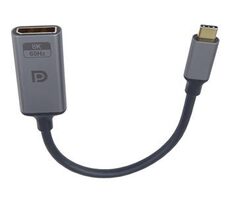 PremiumCord adaptér USB-C na DisplayPort DP1.4 samec-samice 8K@60Hz a 4k@120Hz 20cm