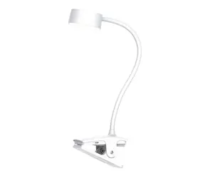 Solight WO3001-W LED stolní nabíjecí lampička bílá / 2W / 210lm / 3CCT / clip