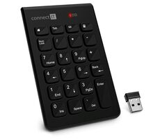 CONNECT IT NumCALC bezdrátová numerická klávesnice černá