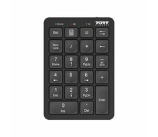 PORT CONNECT Bluetooth Rechargeable Keypad černá / Bezdrátová dobíjecí numerická klávesnice 