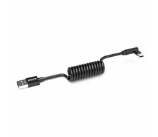 PORT CONNECT Spring cable USB-A do USB-C 10 PACK černá