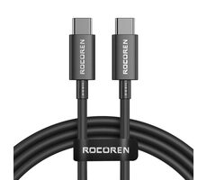 Rocoren Rychlonabíjecí kabel USB-C (M) - USB-C (M) Simples Series 100W 1m černá