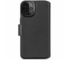 Decoded Leather Detachable Wallet odnímatelné kožené pouzdro pro Apple iPhone 16 Plus černá