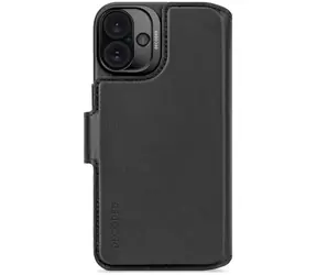 Decoded Leather Detachable Wallet odnímatelné kožené pouzdro pro Apple iPhone 16 Plus černá