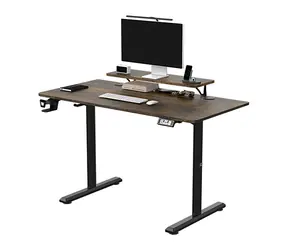 ULTRADESK HIGHLANDER hnědá / Pracovní elektricky nastavitelný stůl / 120 x 60 x 72-117 cm 