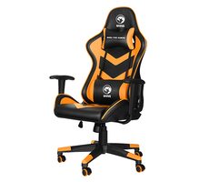 Marvo CH-106 oranžová / herní křeslo / 129-139cm / ergonomické / sklopné až do úhlu 90° / syntetická kůže / 150 kg