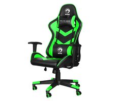 Marvo CH-106 zelená / herní křeslo / 129-139cm / ergonomické / sklopné až do úhlu 90° / syntetická kůže / 150 kg