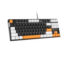 MageGee MK-STAR černá / Mechanická klávesnice / US layout / kabel USB-A / RGB podsvícení 