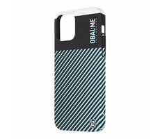 OBAL:ME Flossy Stripes Kryt pro Apple iPhone 12/12 Pro černá/světle modrá