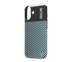 OBAL:ME Flossy Stripes Kryt pro Apple iPhone 16 černá/světle modrá