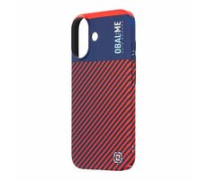 OBAL:ME Flossy Stripes Kryt pro Apple iPhone 16 modrá/červená
