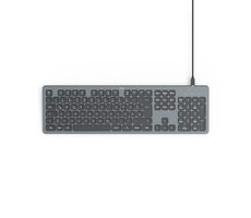 Hama CK-400 černá / Kancelářská klávesnice / podsvícená / USB-A/C / CZ/SK Layout
