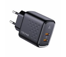 VOLTME Revo 45 Duo CC 45W černá / GaN / 45W / 2x USB-C 