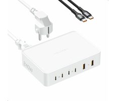 VOLTME Revo 240 PD3.1 4C2A 240W bílá / GaN / 240W / 4x USB-C / 2x USB-A