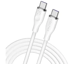 VOLTME Powerlink Moss Series CTC Kabel USB-C(M) 5A/100W 1.8m bílá / 2x USB-C(M)
