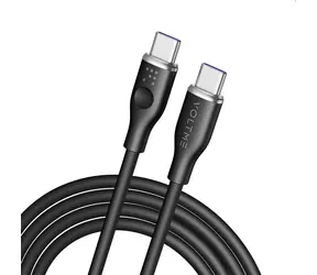 VOLTME Powerlink Moss Series CTC Kabel USB-C(M) 5A/100W 1.8m černá / 2x USB-C(M)