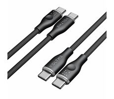 VOLTME Powerlink Rugg Series CTC Kabel USB-C(M) 3A/60W 1m černá / 2x USB-C(M)