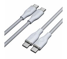 VOLTME Powerlink Rugg Series CTC Kabel USB-C(M) 3A/60W 1m šedá / 2x USB-C(M)