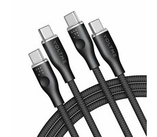 VOLTME Powerlink Rugg Series CTC Kabel USB-C(M) 5A/100W 1.8m černá / 2x USB-C(M)